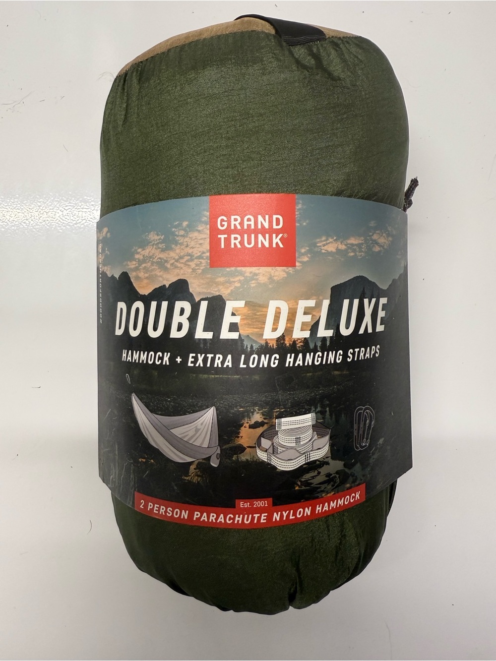 Grand Trunk Double Deluxe Hammock - Olive Green